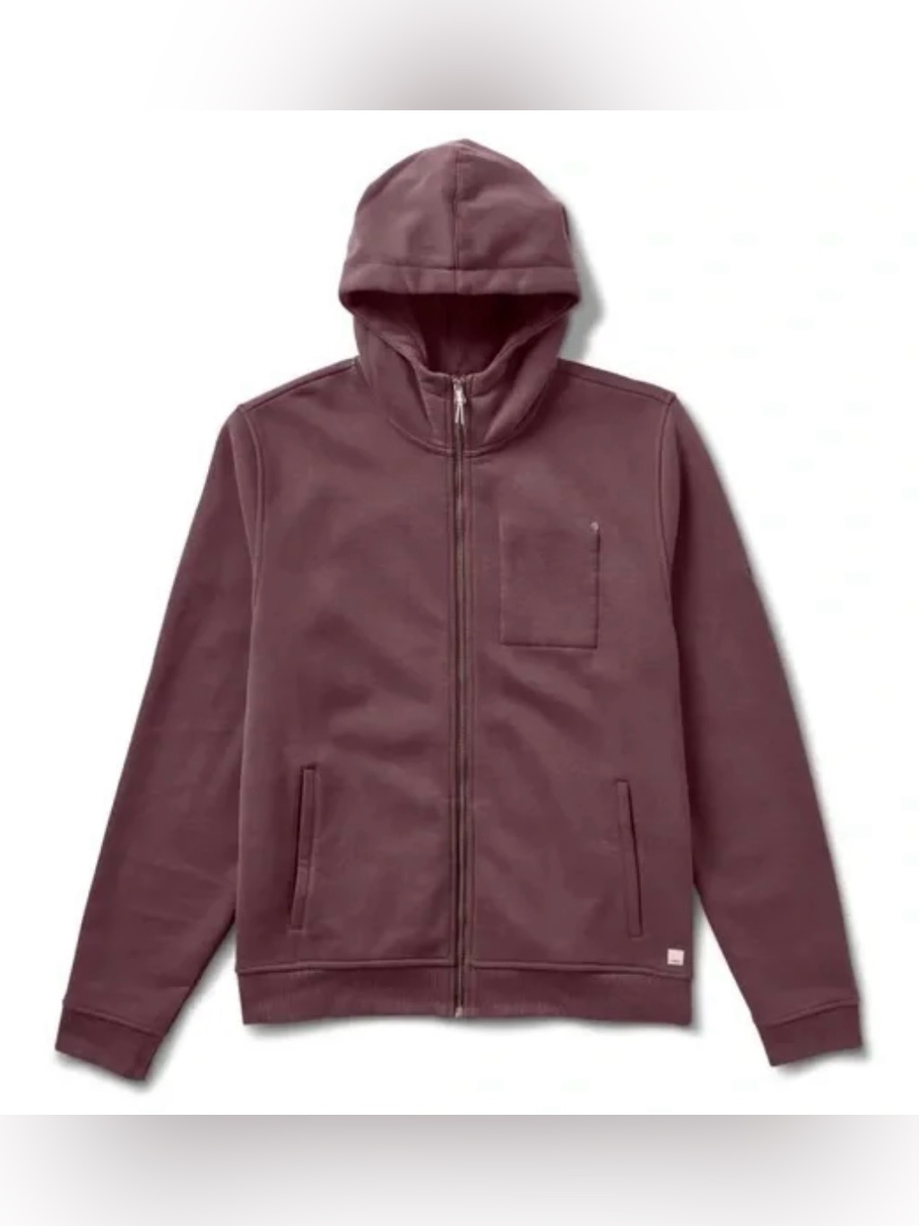 Vuori Stateside Full Zip Bushed-Back Fleece Hoodie Men’s Size L